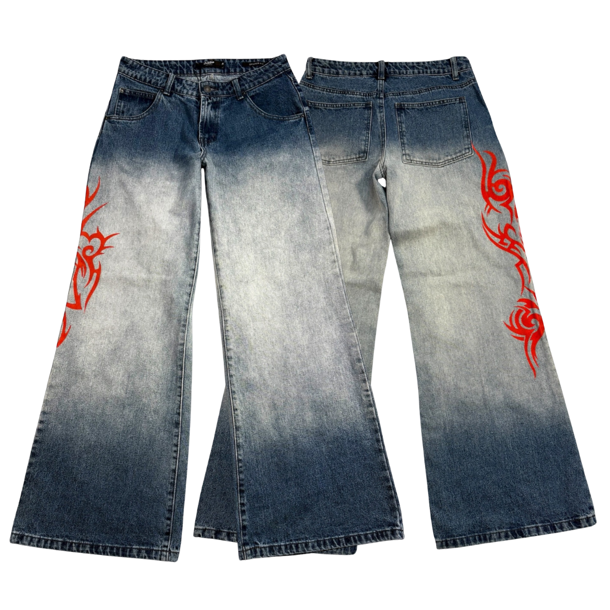 Streetwear dark-style  jean 