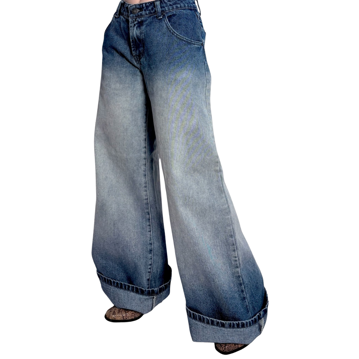 Streetwear dark-style  jean 