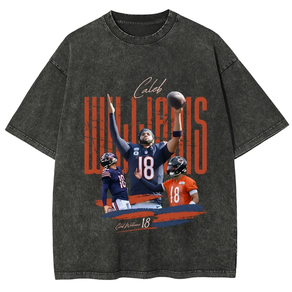 Unisex Regular Fit T-Shirt Caleb Williams Washable Oversize