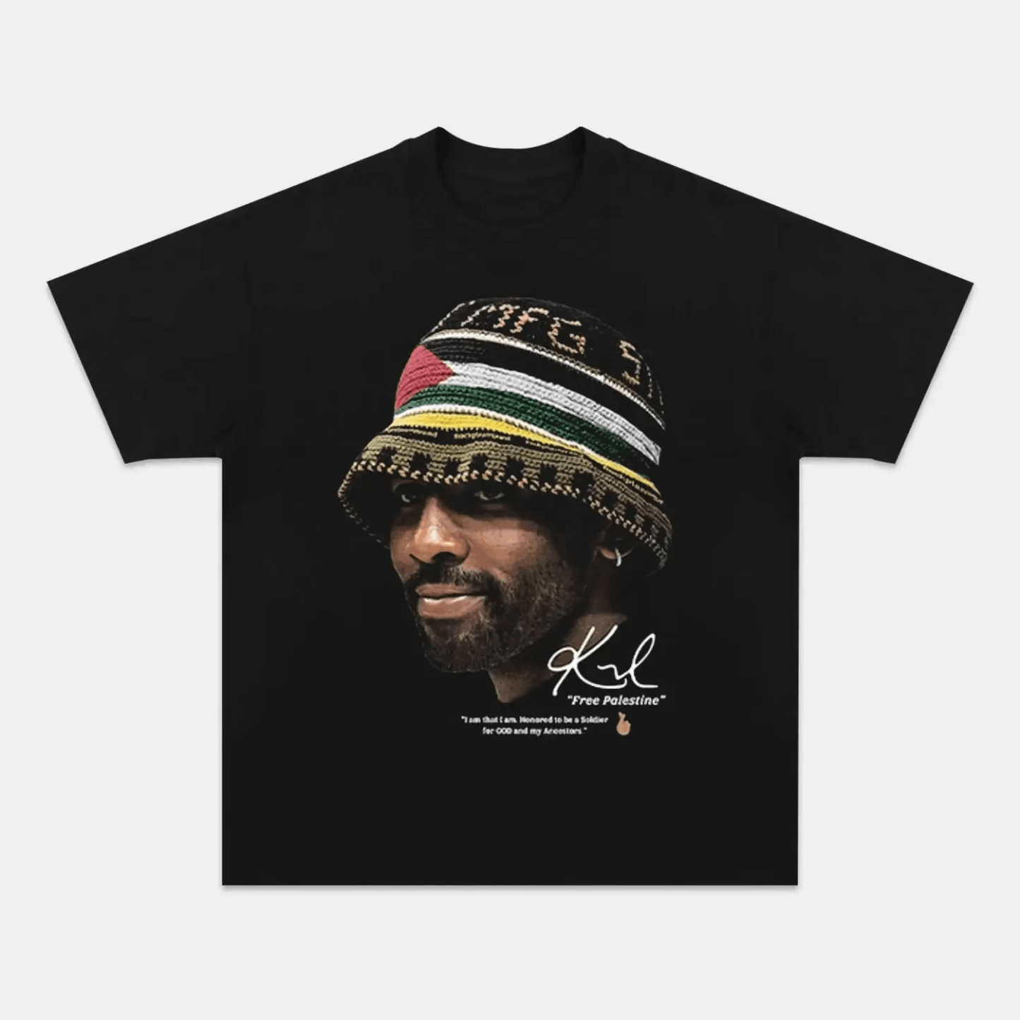 Unisex-Adult Ultra Cotton Washed T-Shirt Graphic KYRIE IRVING V3 VINTAGE TEE 