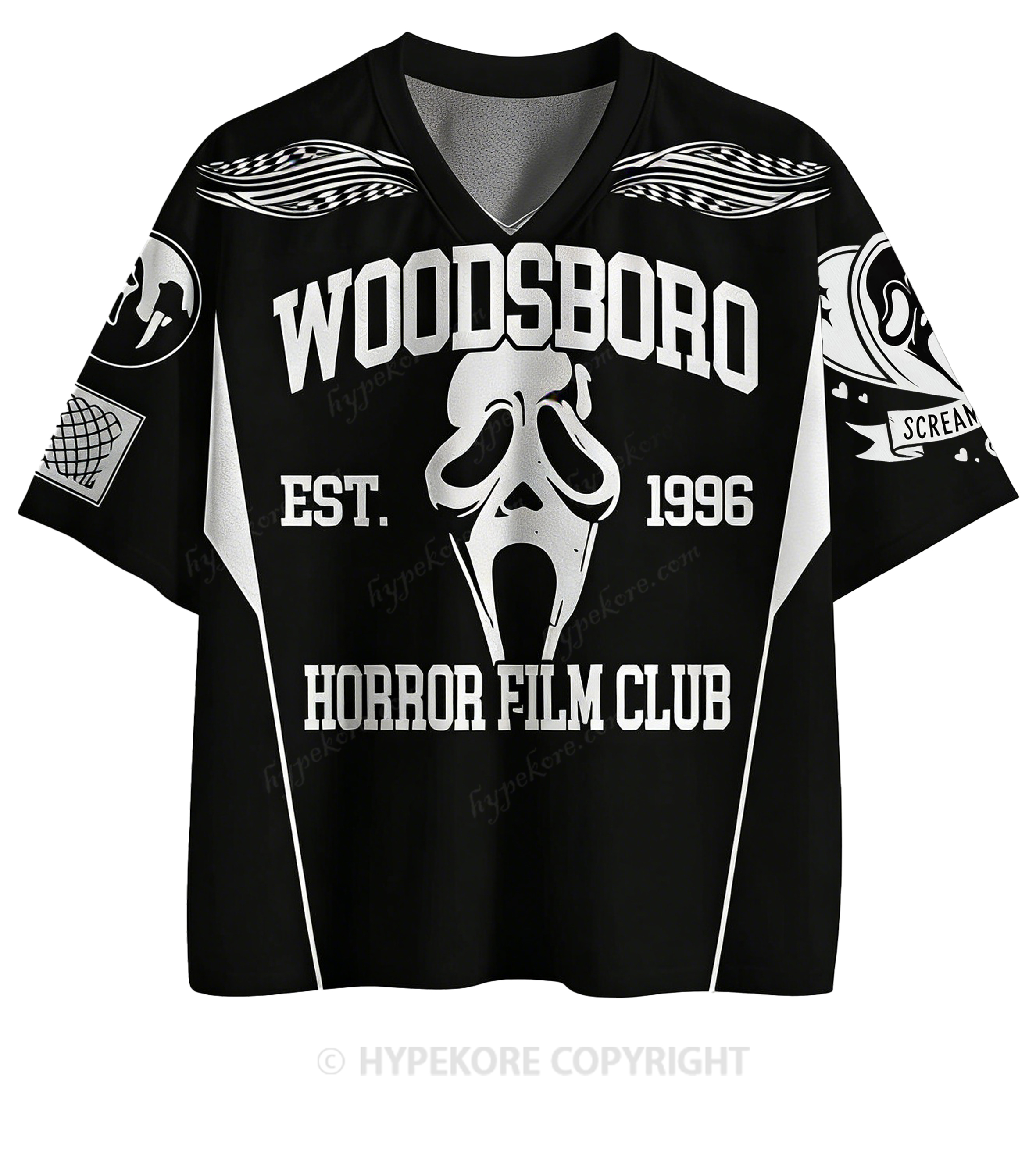 Halloween Custom Black Horror Club Y2K Sport Jersey Shirts
