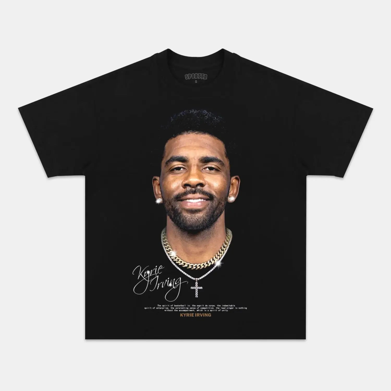 Unisex-Adult Ultra Cotton Washed T-Shirt Graphic  KYRIE IRVING V6 VINTAGE TEE 