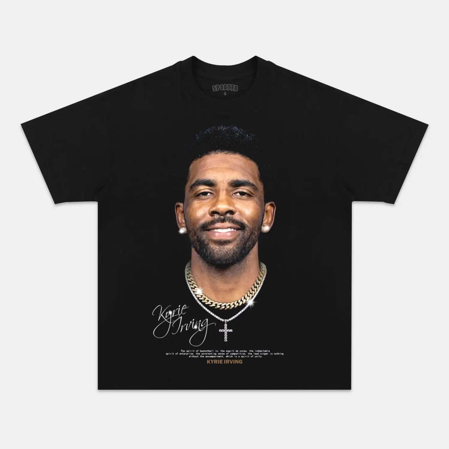 Unisex-Adult Ultra Cotton Washed T-Shirt Graphic KYRIE IRVING V6 VINTAGE TEE