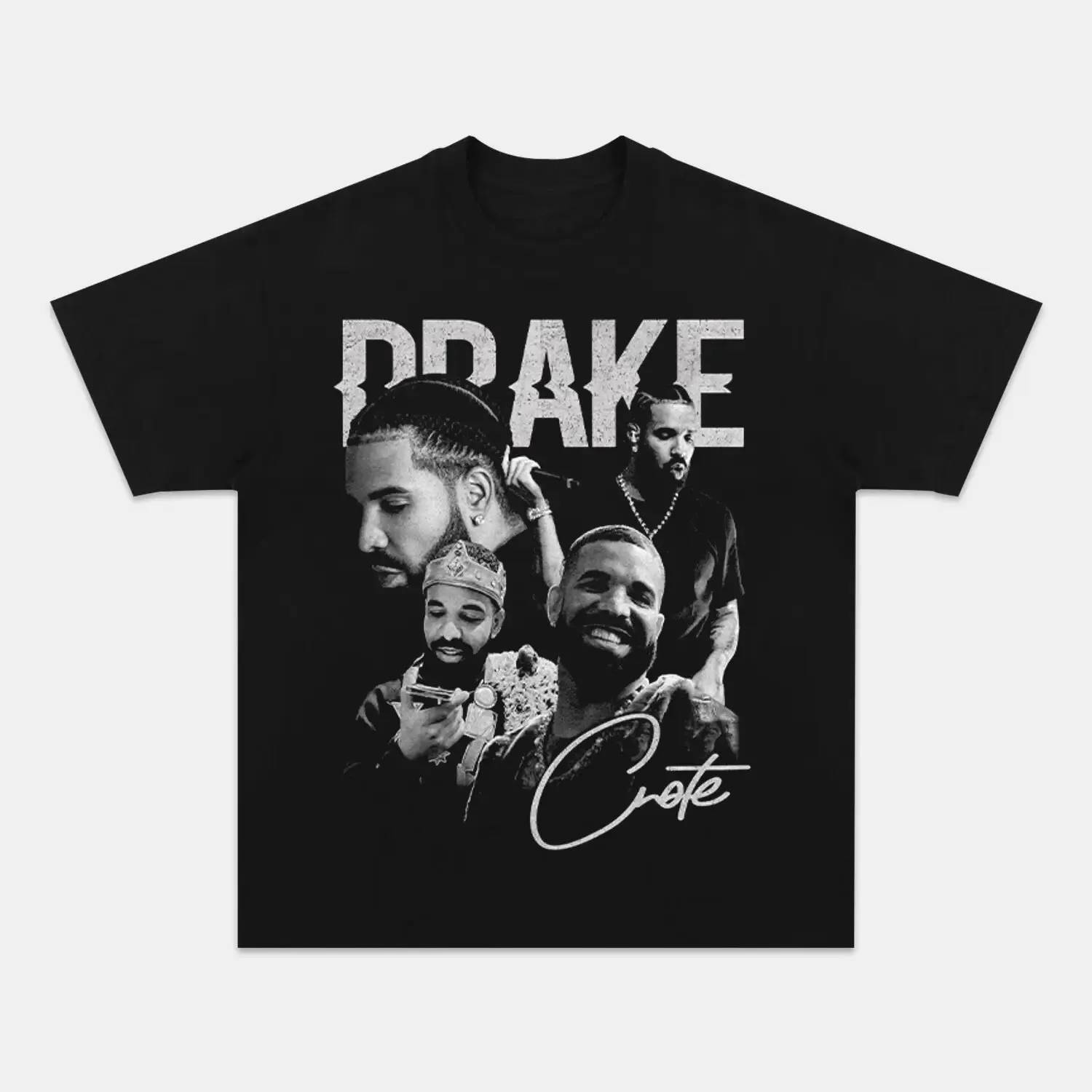 Unisex-Adult Ultra Cotton Washed T-Shirt Graphic  DRAKE VINTAGE TEE 
