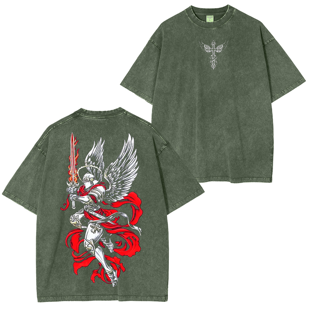 Arcangel Saint Michael Vintage Washed T-shirt/Crewneck/Hoodie