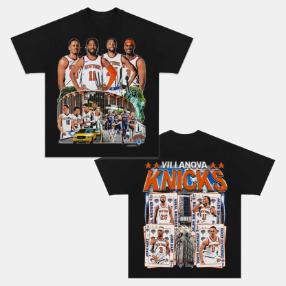 Unisex-Adult Ultra Cotton Washed T-Shirt Graphic  VILLANOVA KNICKS TEE 