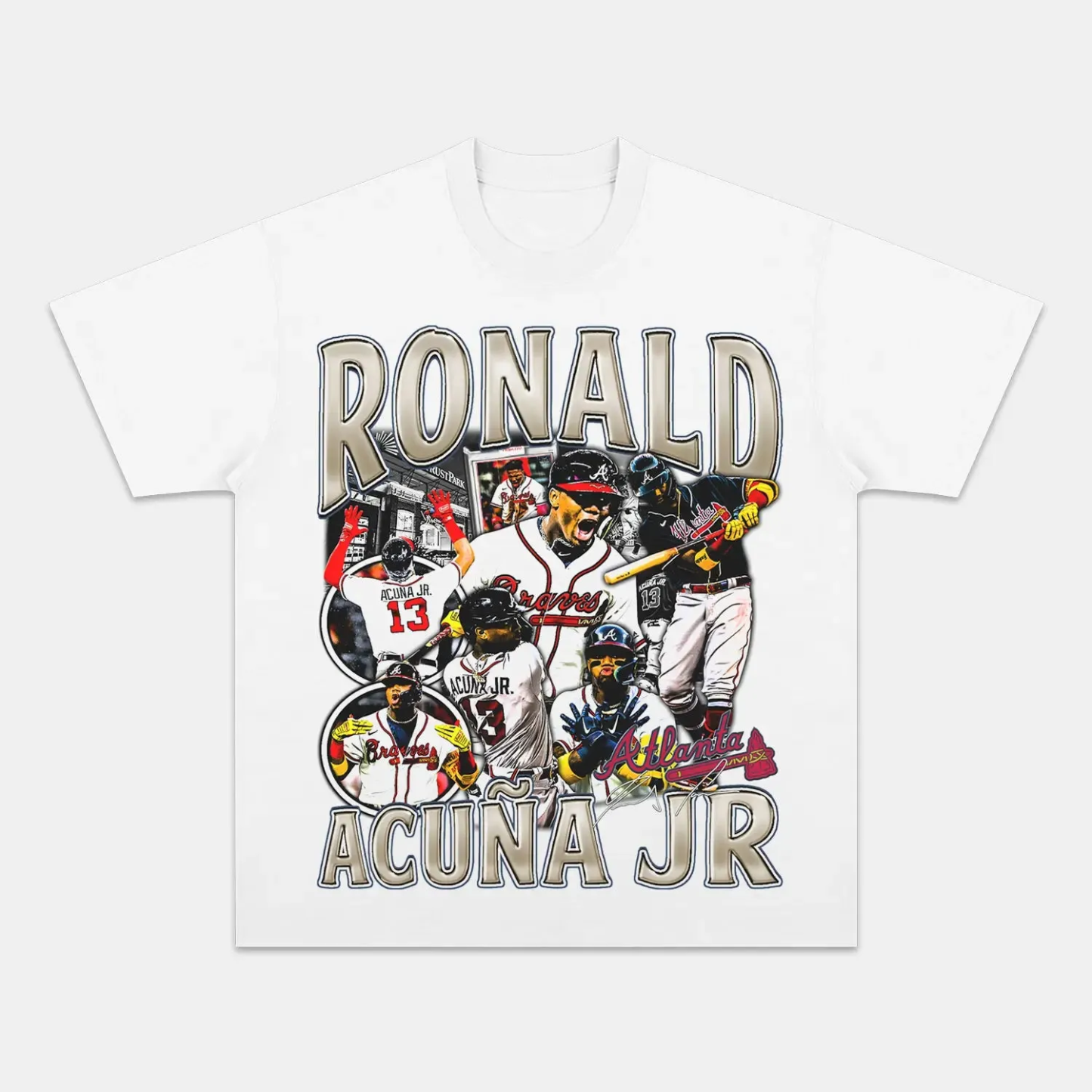 Unisex-Adult Ultra Cotton Washed T-Shirt Graphic  RONALD ACUNA V2 TEE 