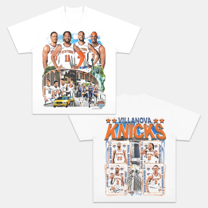 Unisex-Adult Ultra Cotton Washed T-Shirt Graphic  VILLANOVA KNICKS TEE 
