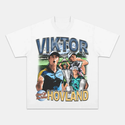 Unisex-Adult Ultra Cotton Washed T-Shirt Graphic  VIKTOR HOVLAND TEE 