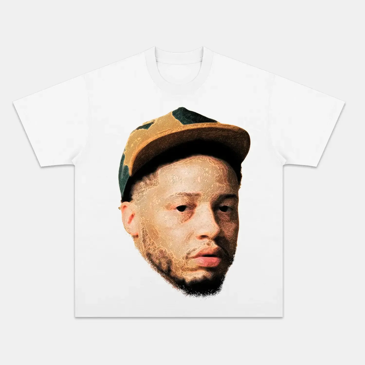 Unisex-Adult Ultra Cotton Washed T-Shirt Graphic  VEEZE BIG FACE TEE 
