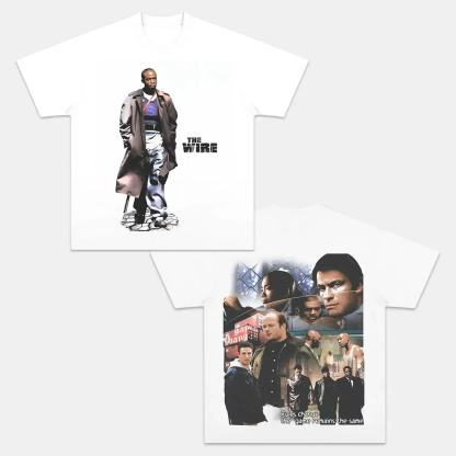 Unisex-Adult Ultra Cotton Washed T-Shirt Graphic  THE WIRE TEE 
