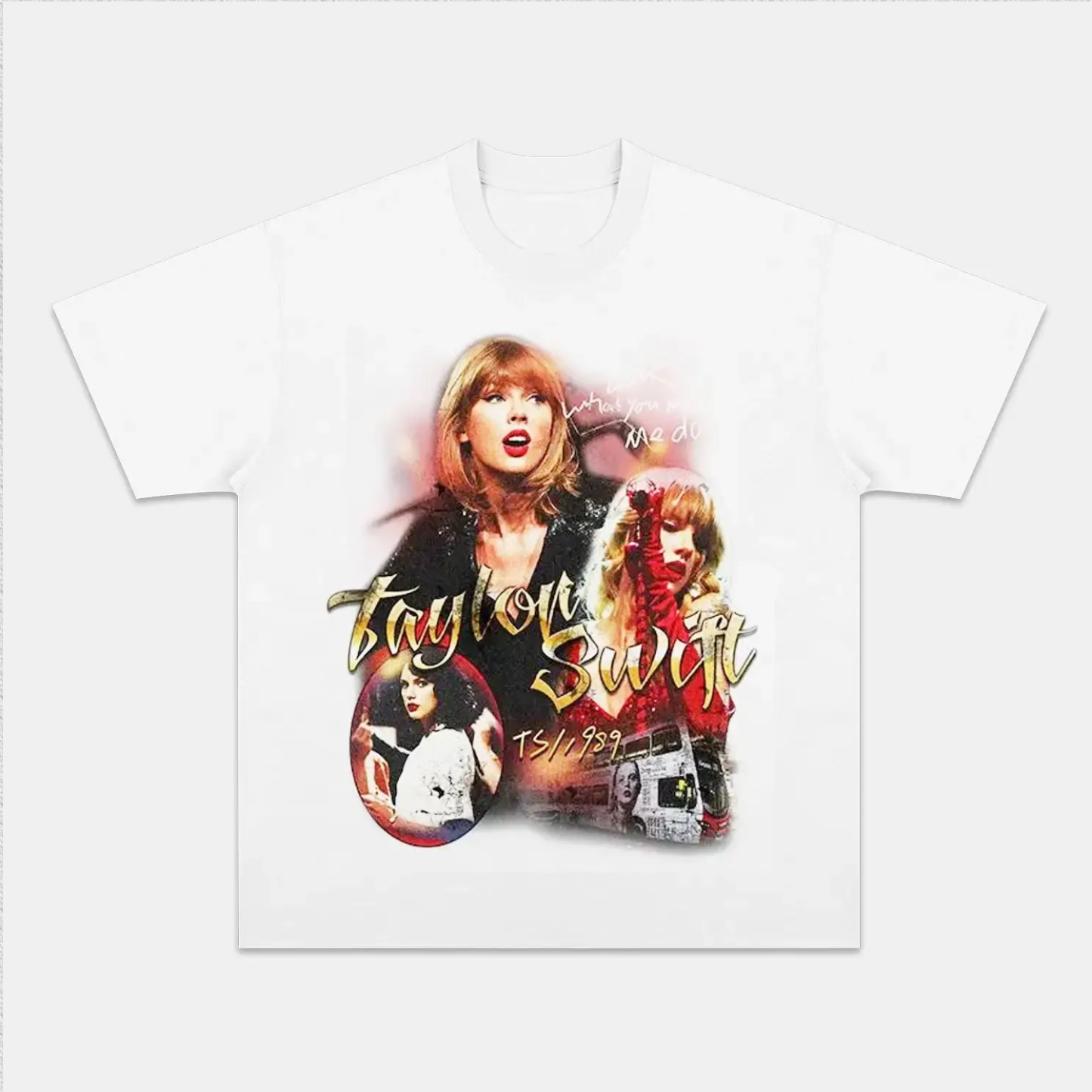 Unisex-Adult Ultra Cotton Washed T-Shirt Graphic  TAYLOR SWIFT VINTAGE TEE 