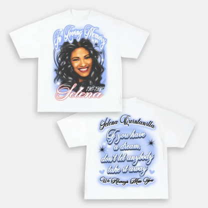 Unisex-Adult Ultra Cotton Washed T-Shirt Graphic  SELENA 2 TEE 