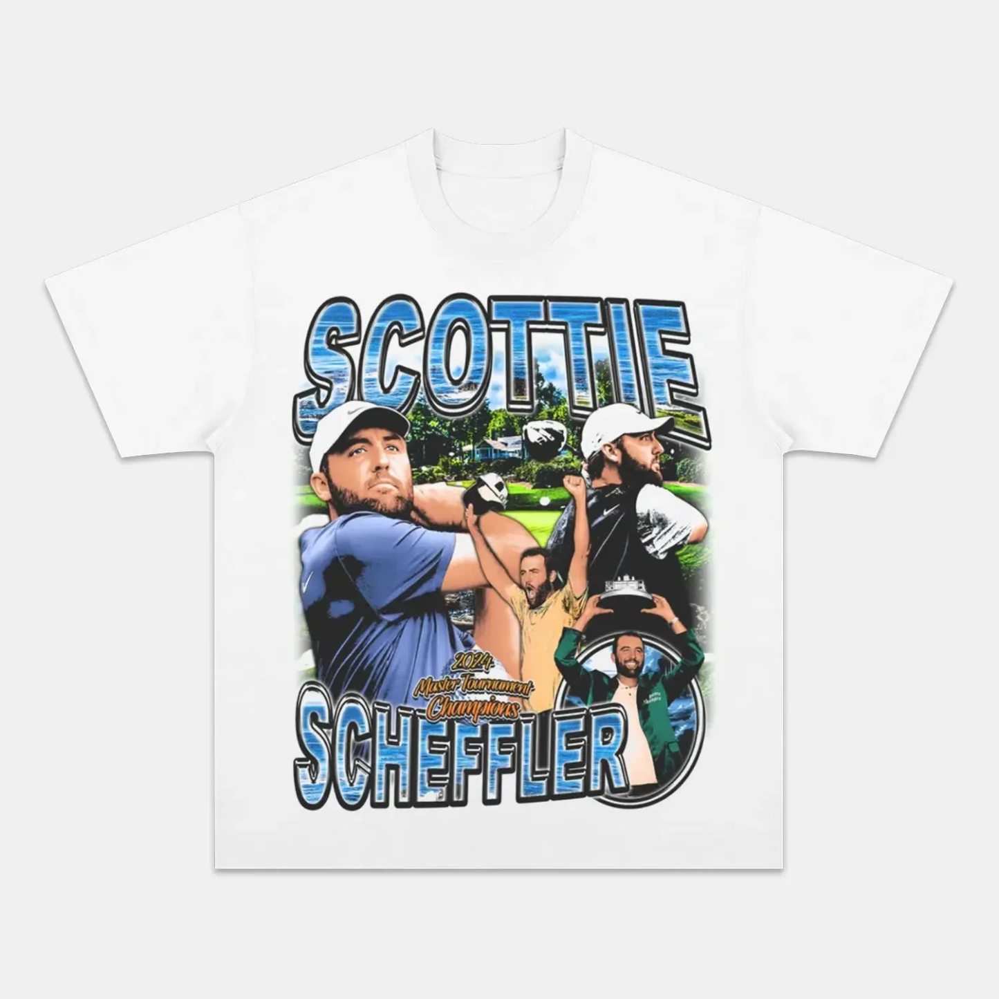 Unisex-Adult Ultra Cotton Washed T-Shirt Graphic  SCOTTIE SCHEFFLER TEE 