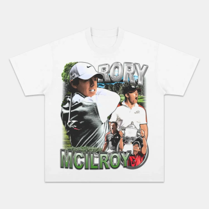 Unisex-Adult Ultra Cotton Washed T-Shirt Graphic  RORY MCILROY TEE 