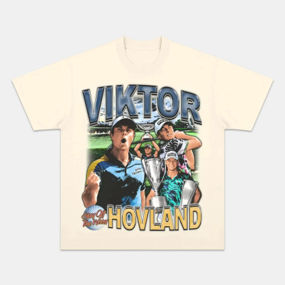 Unisex-Adult Ultra Cotton Washed T-Shirt Graphic  VIKTOR HOVLAND TEE 