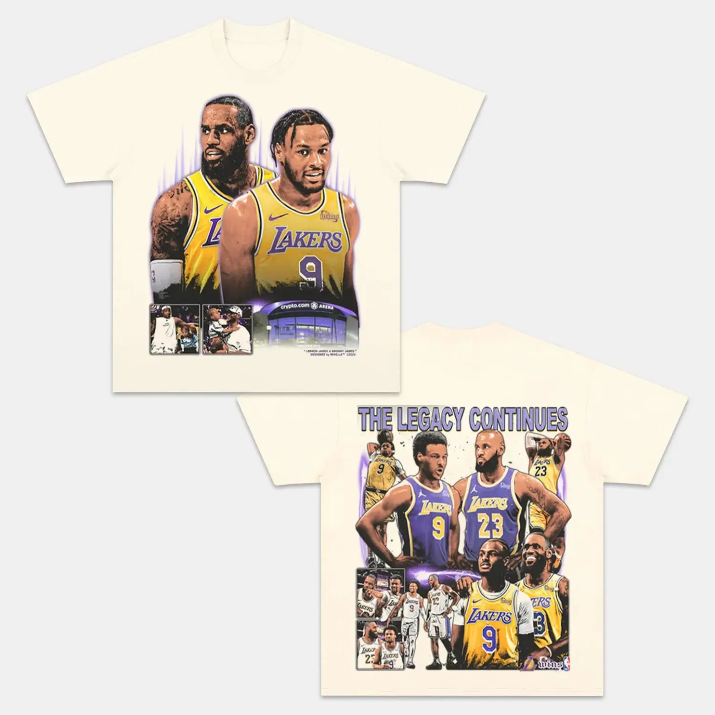 Unisex-Adult Ultra Cotton Washed T-Shirt Graphic  THE LEGACY CONTINUES TEE 