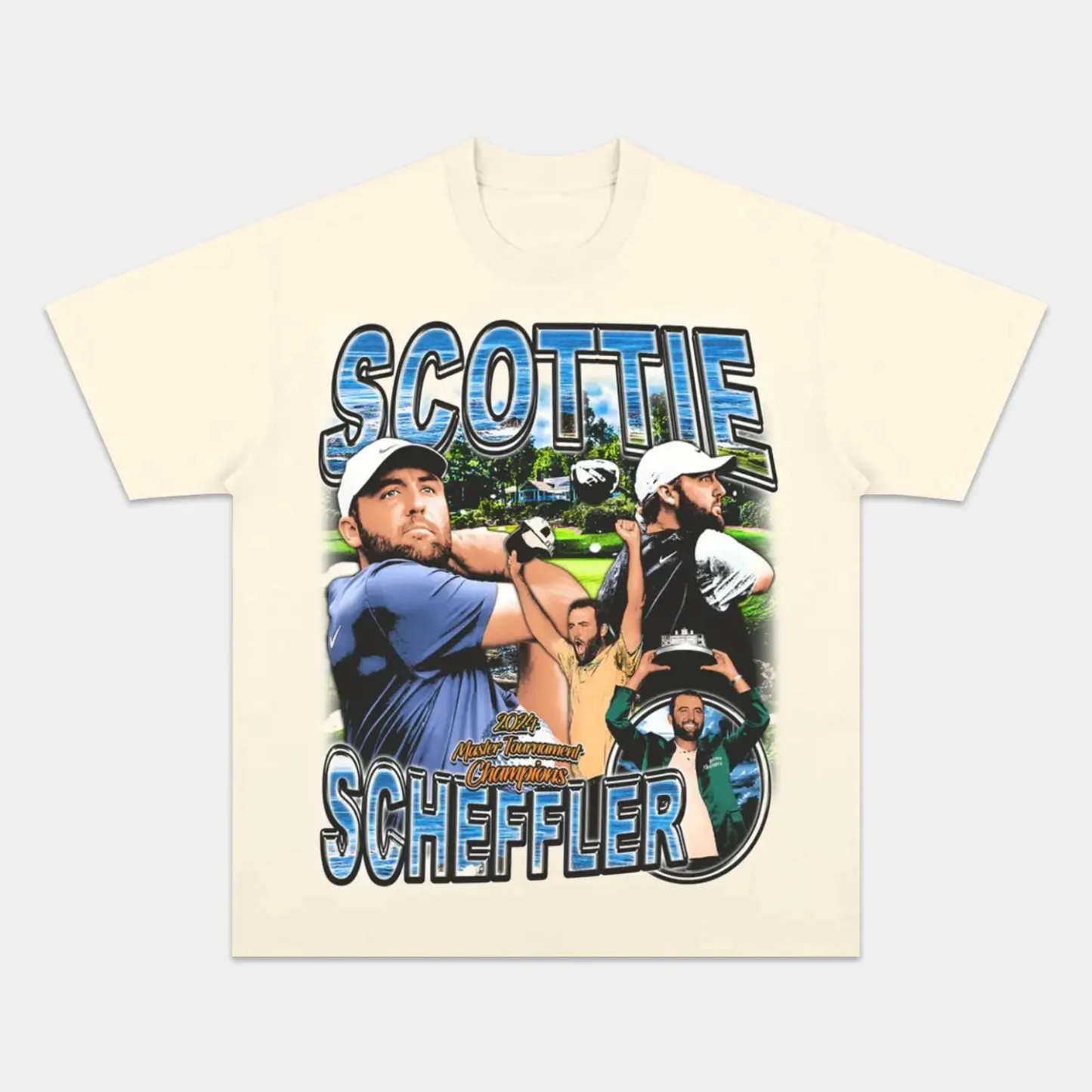 Unisex-Adult Ultra Cotton Washed T-Shirt Graphic  SCOTTIE SCHEFFLER TEE 