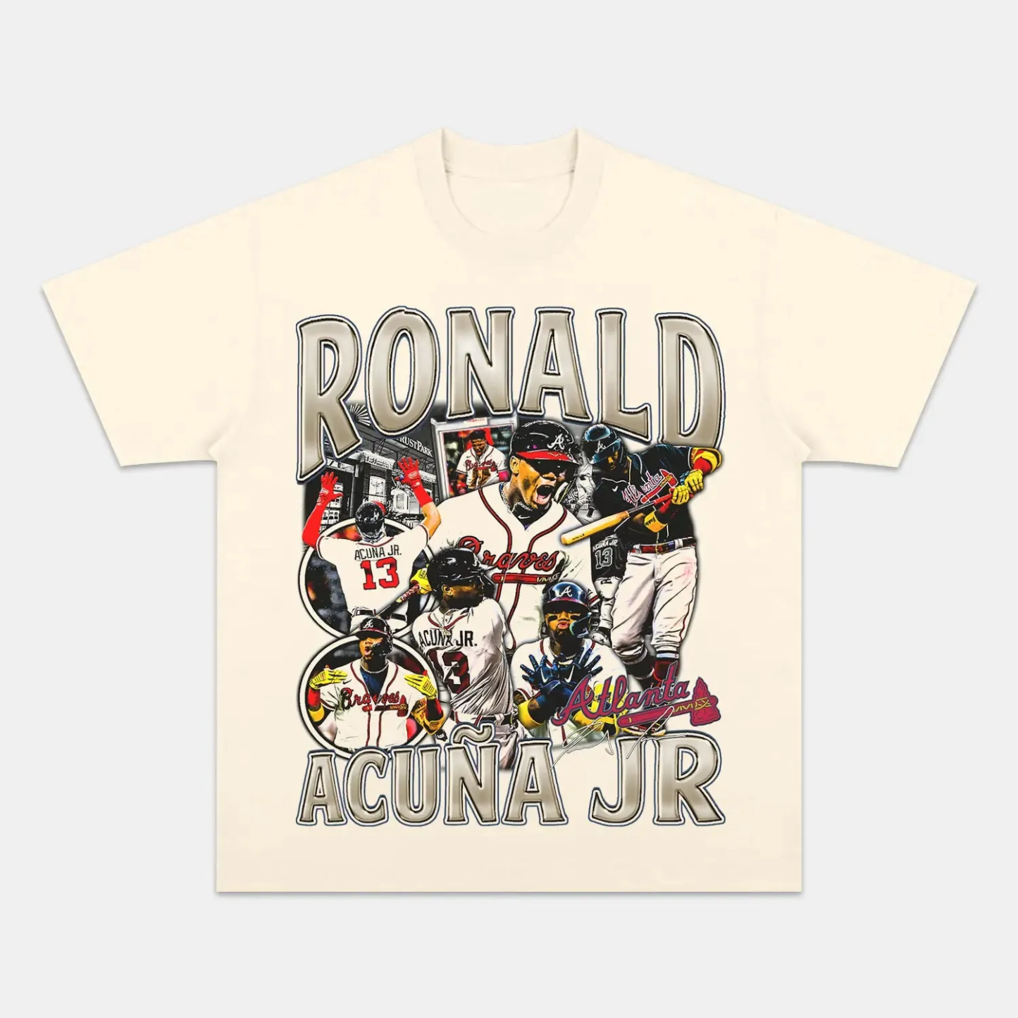 Unisex-Adult Ultra Cotton Washed T-Shirt Graphic  RONALD ACUNA V2 TEE 