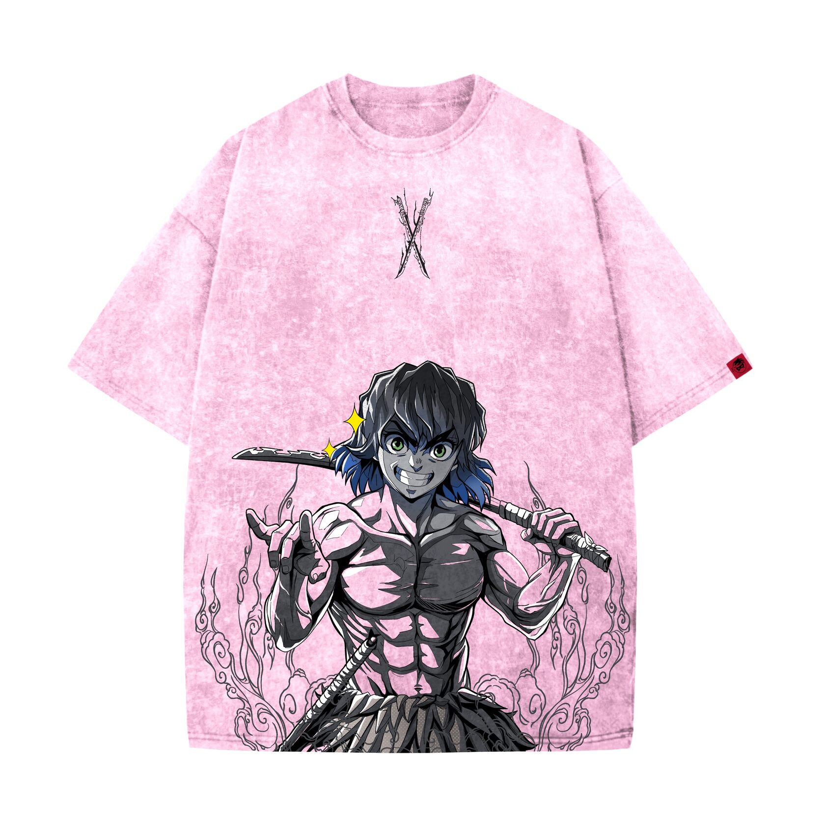 Demon Slayer Washed T-shirt / INOSUKE