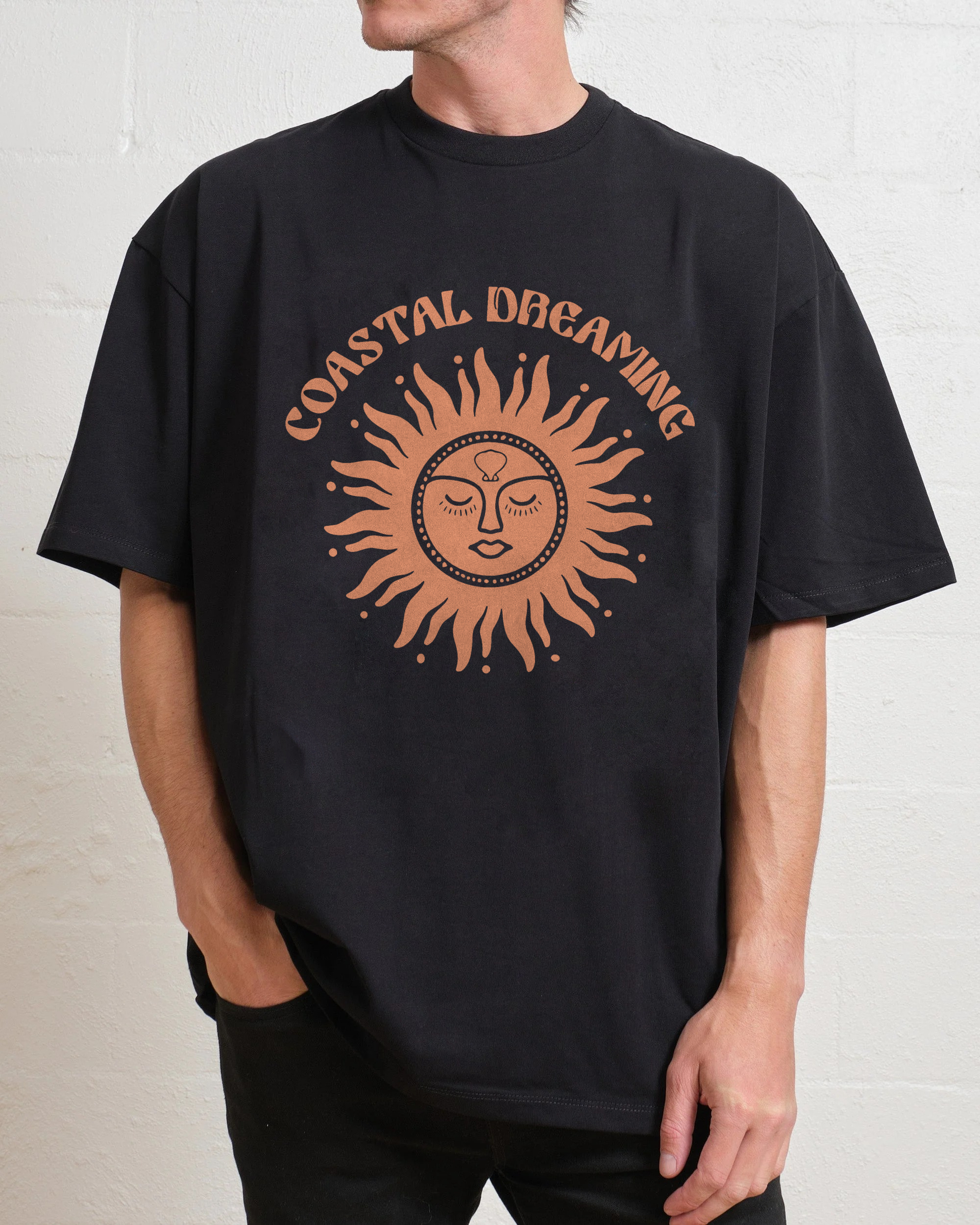 Cotton T-Shirt | Unisex Hippie Sun Coastal Dreaming TEE | TIDESENCE