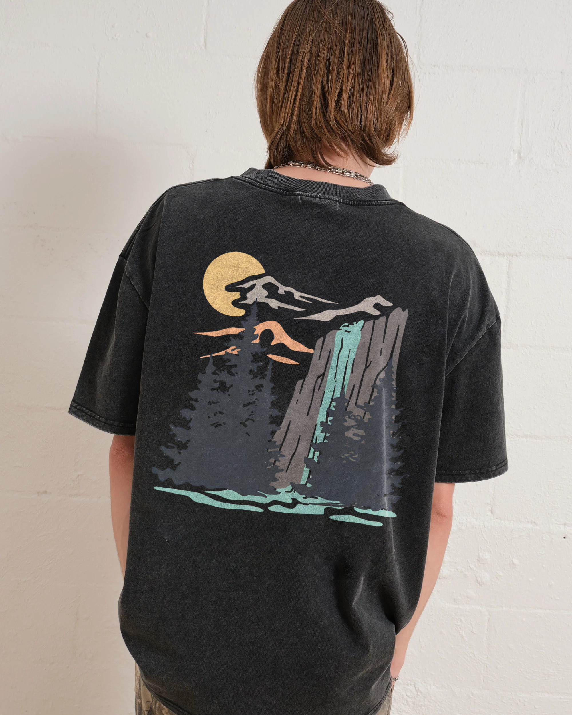 Washed T-Shirt | Landscape Unisex Fit | TIDESENCE