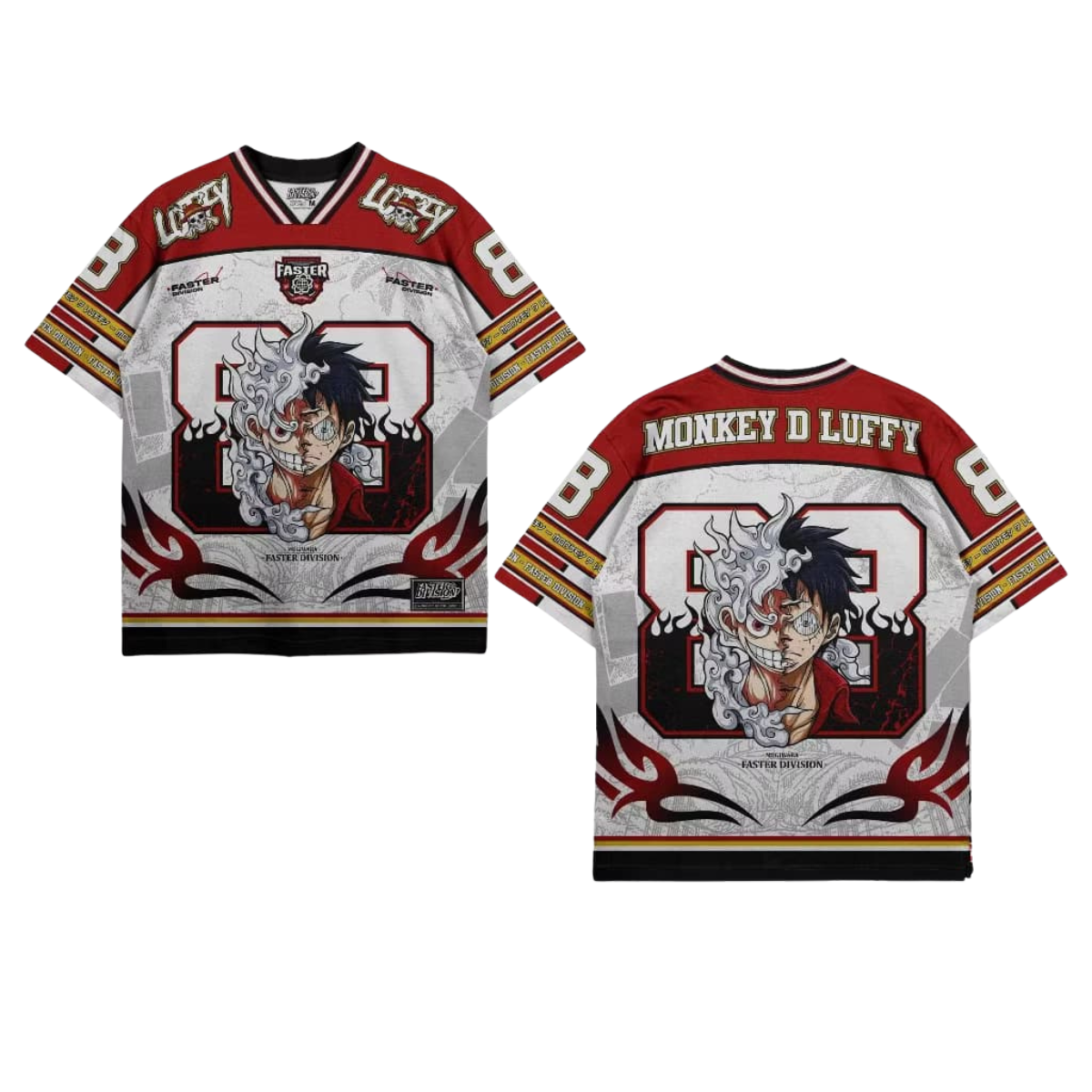 One Piece Luffy Anime Football Jersey