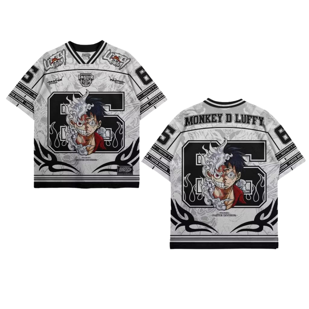 One Piece Luffy Anime Football Jersey