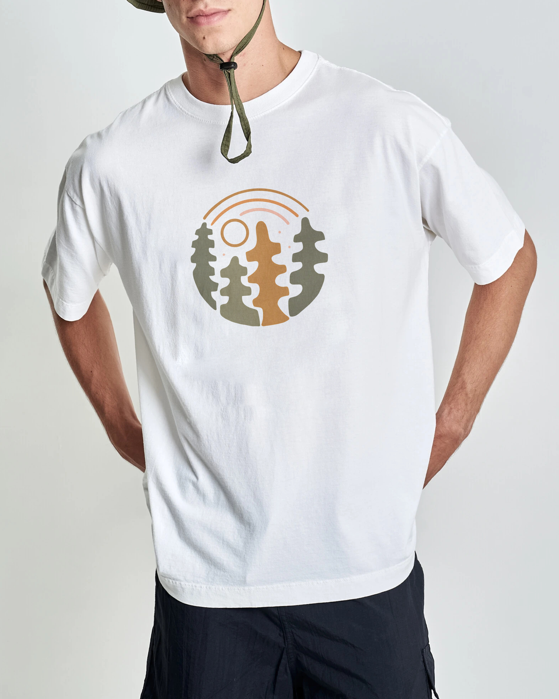 Cotton T-Shirt | Unisex Forest TEE | TIDESENCE