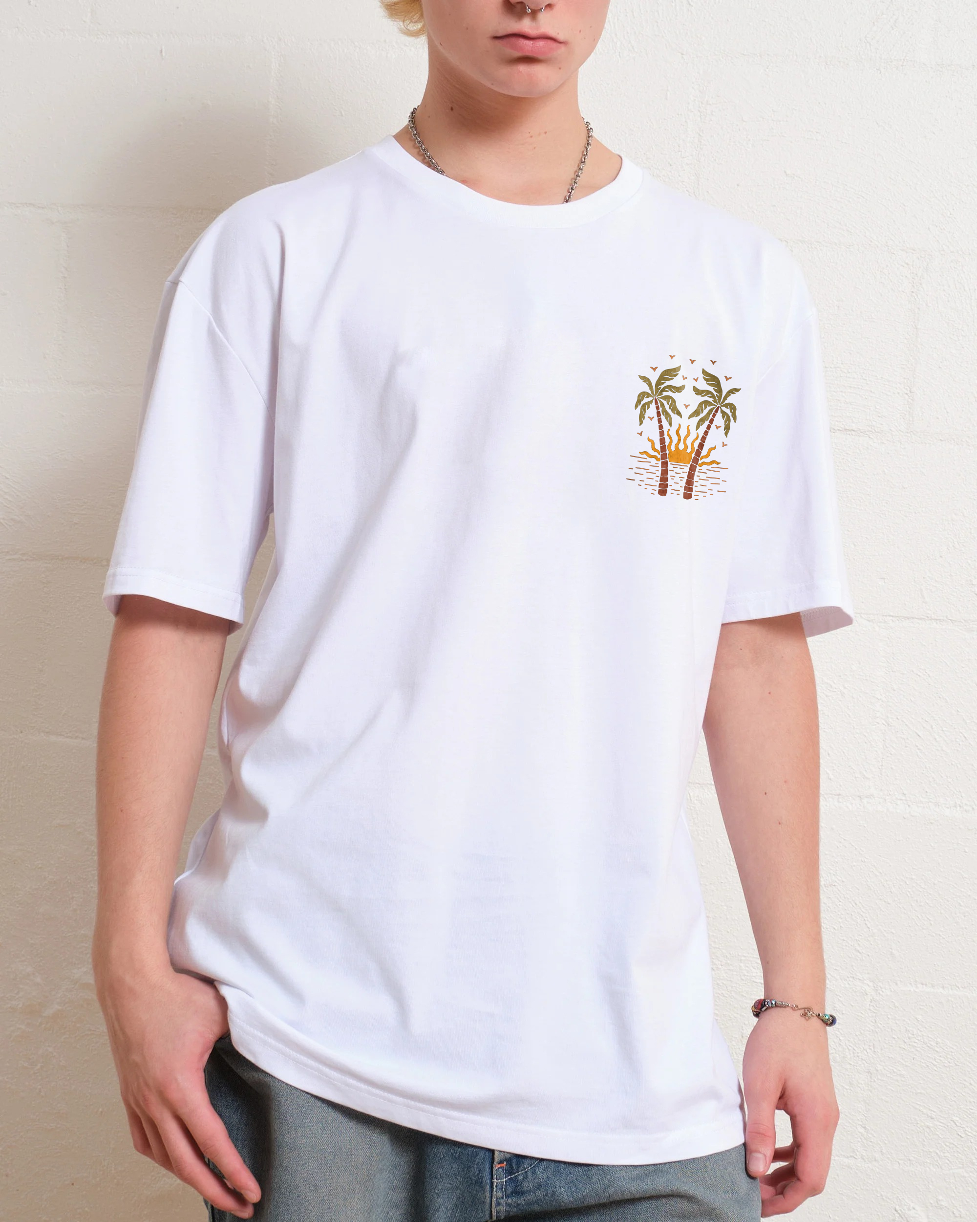 Cotton T-Shirt | Surf Hippie Sun Unisex Fit | TIDESENCE