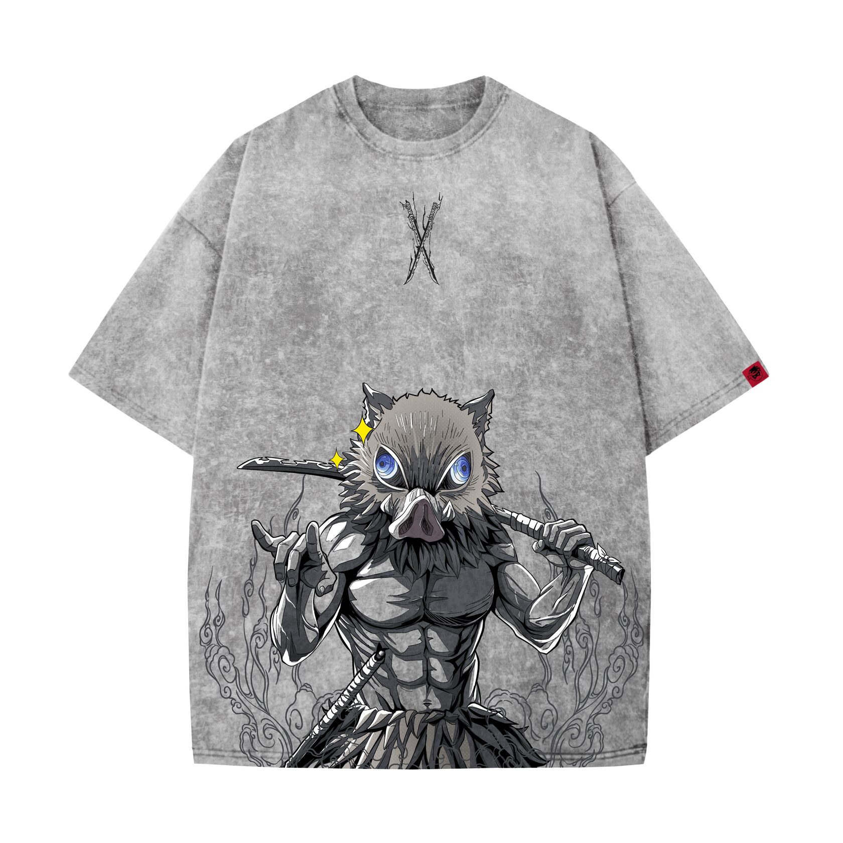 Demon Slayer Washed T-shirt / INOSUKE v2