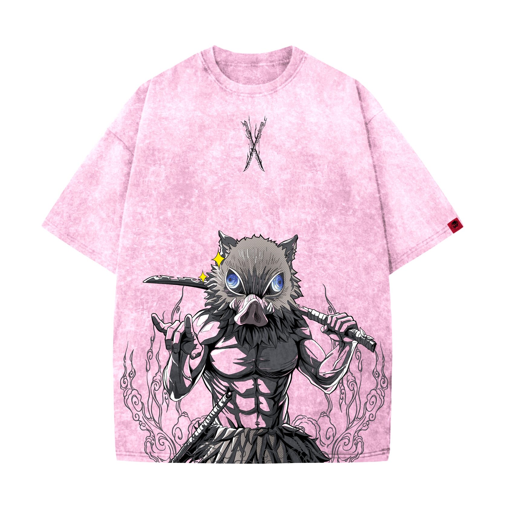 Demon Slayer Washed T-shirt / INOSUKE v2