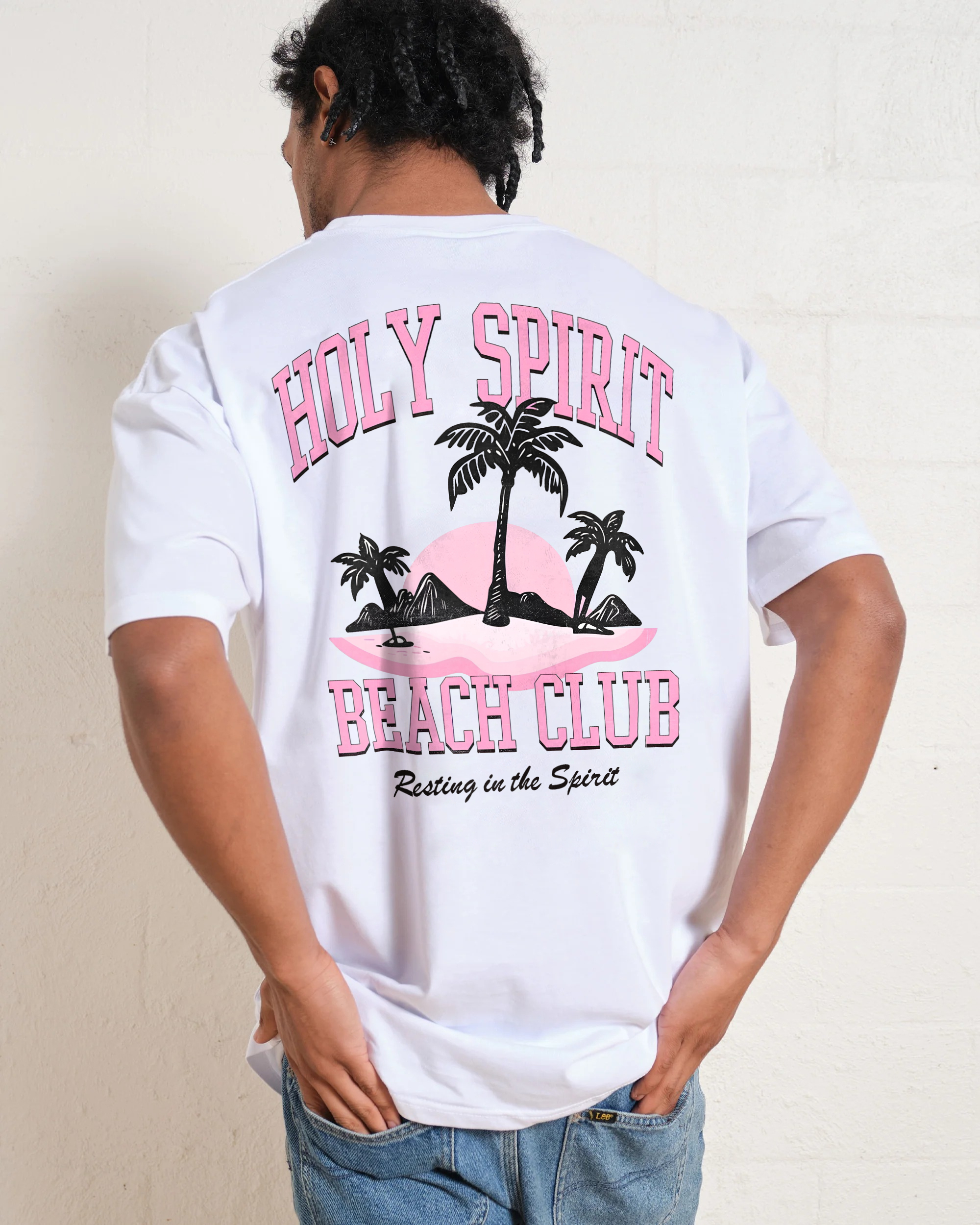 Cotton T-Shirt | Surf Unisex Fit Holy Spirit Beach Club | TIDESENCE
