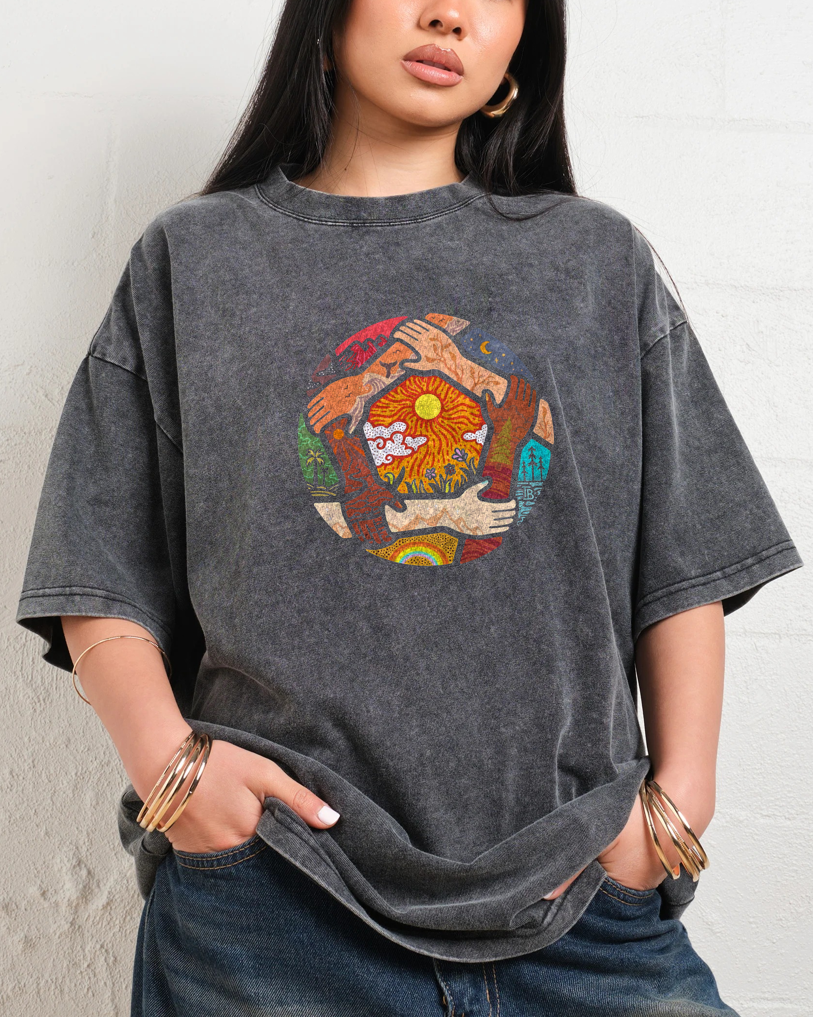 Washed T-Shirt | Unisex Fit TEE | TIDESENCE