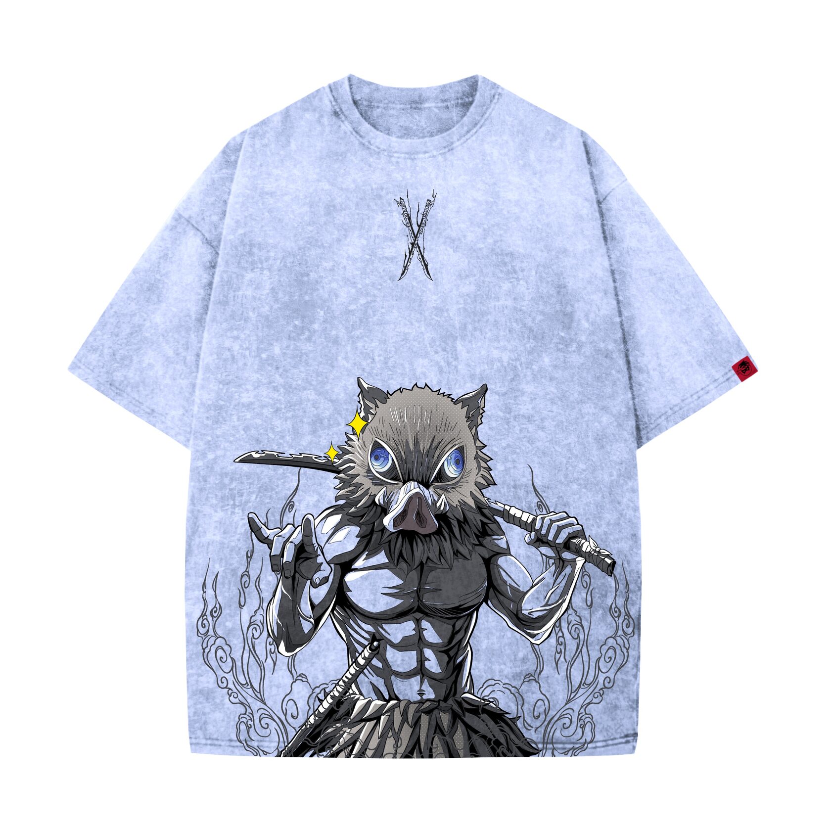 Demon Slayer Washed T-shirt / INOSUKE v2