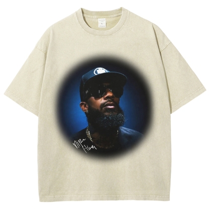 Unisex-Adult Ultra Cotton Washed T-Shirt Graphic NIPSEY_HUSSLE_TEE 