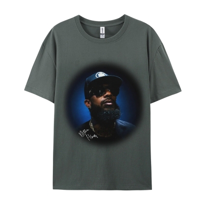 Unisex-Adult Ultra Cotton Washed T-Shirt Graphic NIPSEY_HUSSLE_TEE 