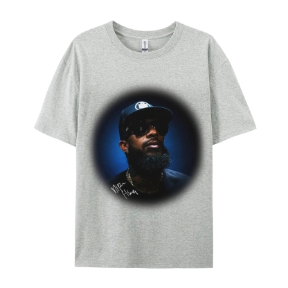 Unisex-Adult Ultra Cotton Washed T-Shirt Graphic NIPSEY_HUSSLE_TEE 