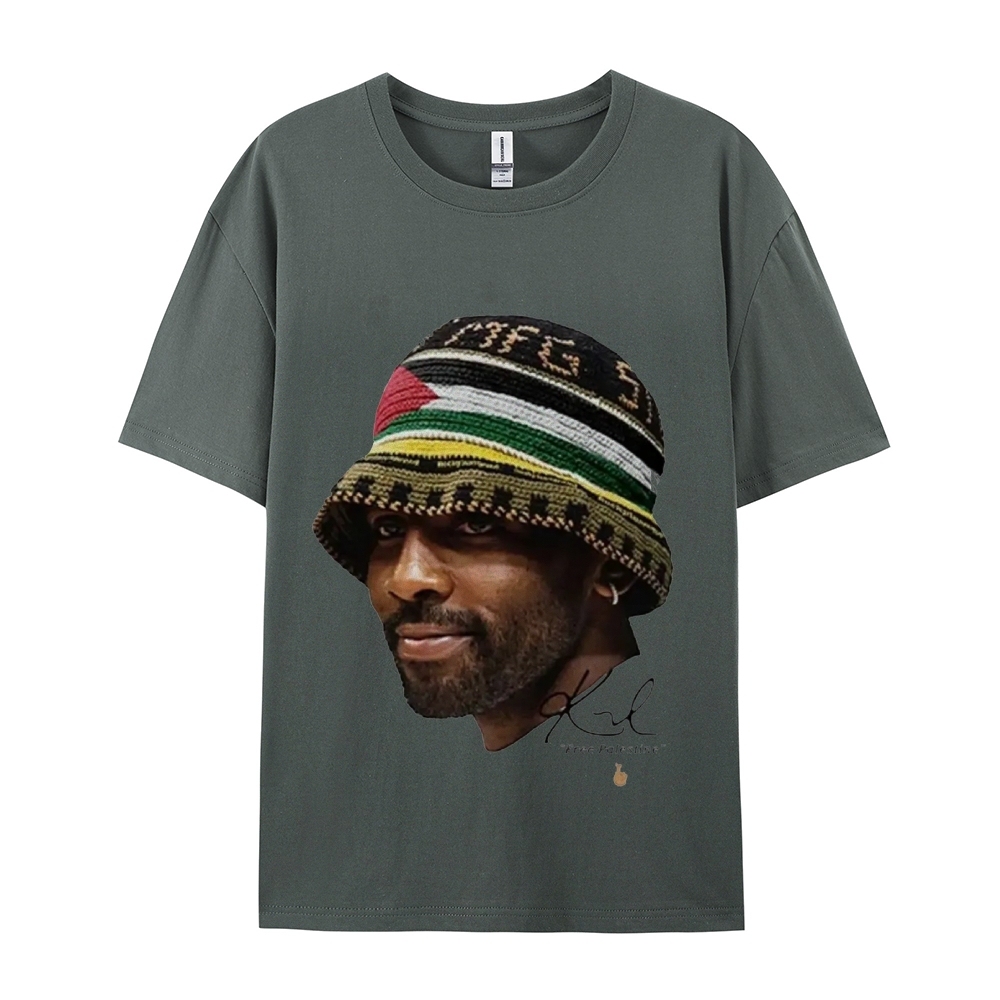 Unisex-Adult Ultra Cotton Washed T-Shirt Graphic KYRIE IRVING V3 VINTAGE TEE 