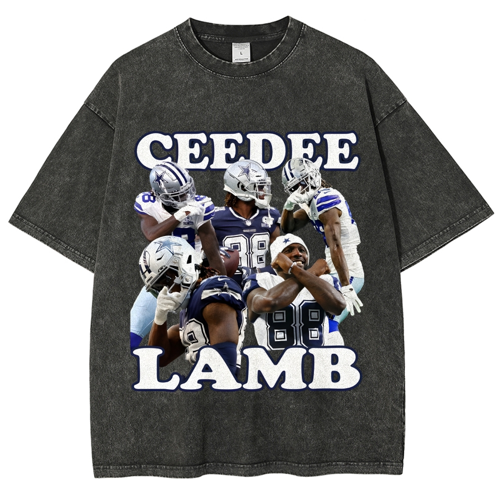Unisex-Adult Ultra Cotton Washed T-Shirt Graphic Unisex-CEEDEE LAMB T-shirt
