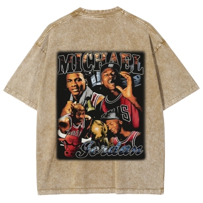 Unisex-Adult Ultra Cotton Washed T-Shirt Graphic MICHAEL JORDAN 3 TEE 