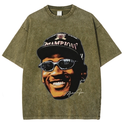 Unisex-Adult Ultra Cotton Washed T-Shirt Graphic MICHAEL JORDAN 3 TEE 