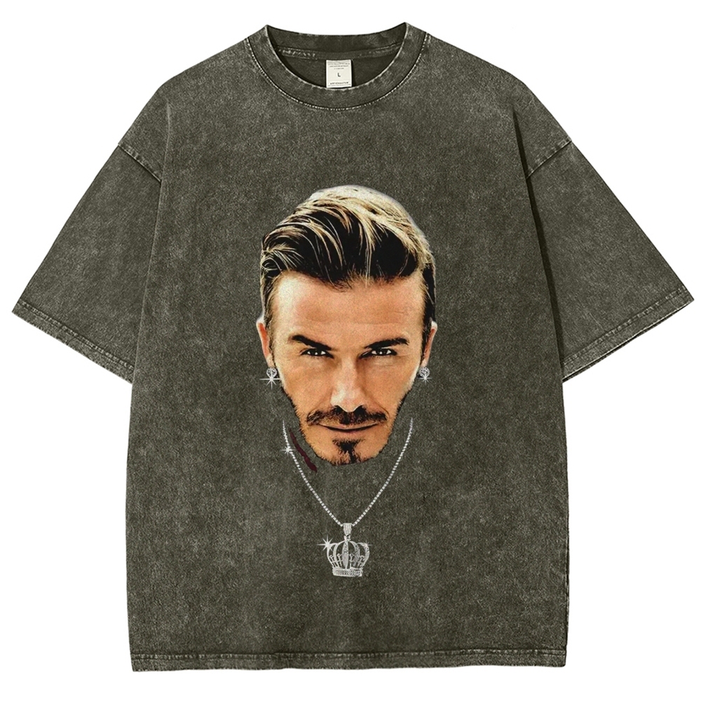 Unisex-Adult Ultra Cotton Washed T-Shirt Graphic BECKHAM TEE