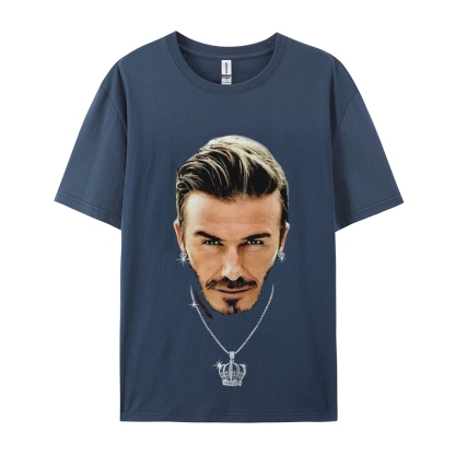 Unisex-Adult Ultra Cotton Washed T-Shirt Graphic BECKHAM TEE 