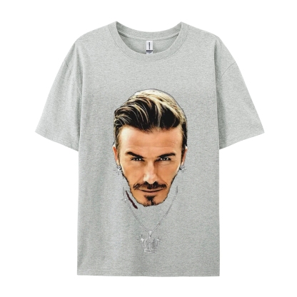 Unisex-Adult Ultra Cotton Washed T-Shirt Graphic BECKHAM TEE 