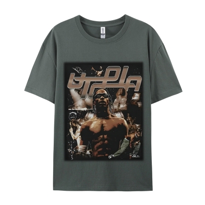 Unisex-Adult Ultra Cotton Washed T-Shirt Graphic TRAVIS SCOTT UTOPIA TEE 