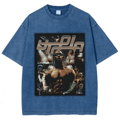 Unisex-Adult Ultra Cotton Washed T-Shirt Graphic TRAVIS SCOTT UTOPIA TEE 