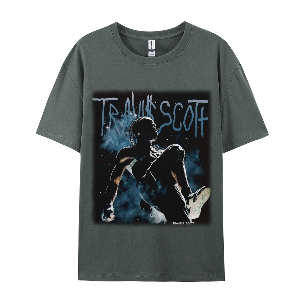 Unisex-Adult Ultra Cotton Washed T-Shirt Graphic TRAVIS_SCOTT_V2 