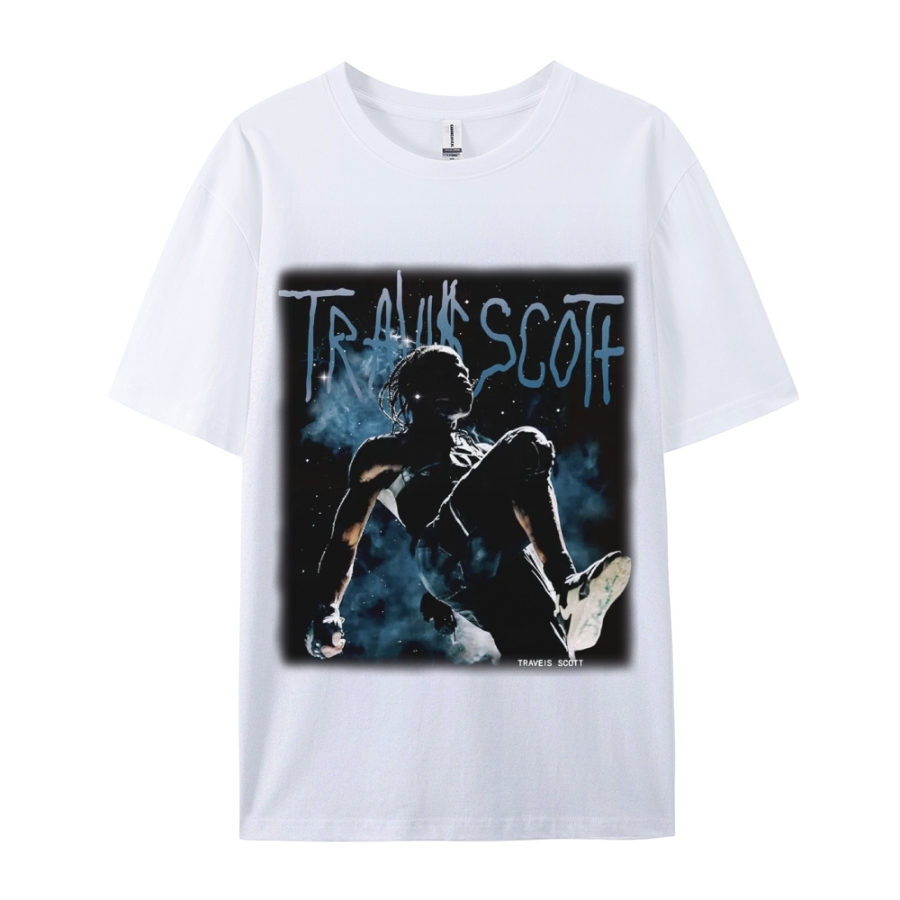 Unisex-Adult Ultra Cotton Washed T-Shirt Graphic TRAVIS_SCOTT_V2 