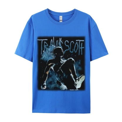 Unisex-Adult Ultra Cotton Washed T-Shirt Graphic TRAVIS_SCOTT_V2 